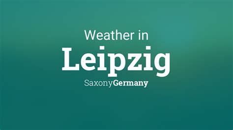 the weather in leipzig